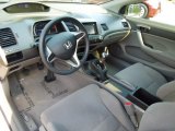 2009 Honda Civic DX Coupe Gray Interior