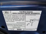 2006 Ford Mustang GT Premium Convertible Info Tag