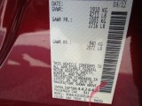 2013 Altima Color Code for Cayenne Red - Color Code: NAH