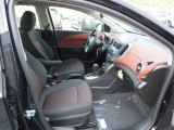2013 Chevrolet Sonic LT Sedan Jet Black/Brick Interior