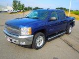 2013 Blue Topaz Metallic Chevrolet Silverado 1500 LT Crew Cab 4x4 #71275403