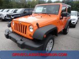 2013 Crush Orange Jeep Wrangler Sport 4x4 #71275383