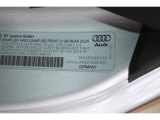 2012 Audi R8 Spyder 4.2 FSI quattro Info Tag