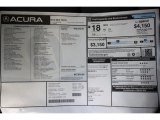 2013 Acura MDX SH-AWD Technology Window Sticker