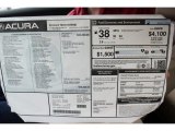 2013 Acura ILX 1.5L Hybrid Technology Window Sticker