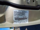 2005 Grand Marquis Color Code for Gold Ash Metallic - Color Code: C2