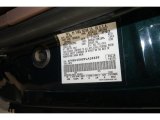 1993 Bronco Color Code for Jewel Green Metallic - Color Code: PB