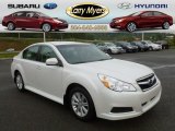 2010 Satin White Pearl Subaru Legacy 2.5i Premium Sedan #71435173