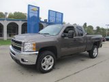 2013 Mocha Steel Metallic Chevrolet Silverado 2500HD LT Extended Cab 4x4 #71434576