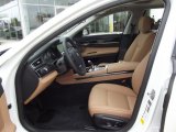 2013 BMW 7 Series 740Li Sedan Saddle/Black Interior