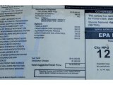2010 Maserati GranTurismo Convertible GranCabrio Window Sticker