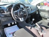 2013 Mitsubishi Lancer Evolution GSR Black Interior