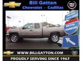 2012 Mocha Steel Metallic Chevrolet Silverado 1500 LT Extended Cab 4x4 #71532232