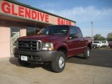 2004 Dark Toreador Red Metallic Ford F250 Super Duty XL SuperCab 4x4 #71532229