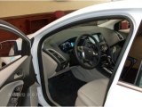 2012 Ford Focus Electric Electric Light Stone Interior