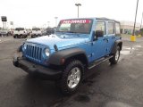 2010 Surf Blue Pearl Jeep Wrangler Unlimited Rubicon 4x4 #71531583