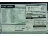 2013 Acura TL Advance Window Sticker