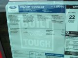 2012 Ford Transit Connect XLT Premium Wagon Window Sticker