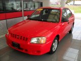 2002 Retro Red Hyundai Accent GL Sedan #71531967