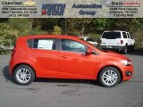 2013 Inferno Orange Metallic Chevrolet Sonic LT Hatch #71531328