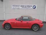 2001 Bright Red BMW Z3 3.0i Roadster #71633956