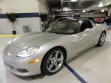 Machine Silver Metallic Chevrolet Corvette in 2008