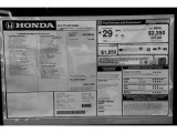 2013 Honda Fit  Window Sticker