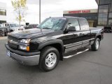 2004 Black Chevrolet Silverado 1500 Z71 Extended Cab 4x4 #71634052