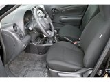 2013 Nissan Versa 1.6 S Sedan Charcoal Interior