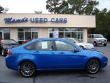 2011 Blue Flame Metallic Ford Focus SES Sedan #71745042