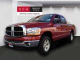 2006 Inferno Red Crystal Pearl Dodge Ram 1500 SLT Quad Cab 4x4 #71745303