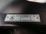 2013 Maserati GranTurismo Sport Coupe Info Tag