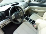 2010 Subaru Outback 2.5i Premium Wagon Warm Ivory Interior