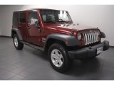 2008 Red Rock Crystal Pearl Jeep Wrangler Unlimited X 4x4 #71745168