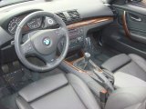 2010 BMW 1 Series 128i Convertible Black Interior