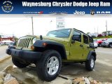 2013 Commando Green Jeep Wrangler Unlimited Sport S 4x4 #71819386