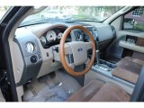 2005 Ford F150 King Ranch SuperCrew 4x4 Castano Brown Leather Interior