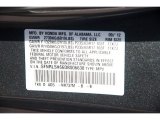 2013 Odyssey Color Code for Polished Metal Metallic - Color Code: NH737M