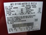 2004 F250 Super Duty Color Code for Dark Toreador Red Metallic - Color Code: JM