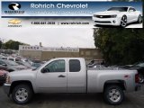 2013 Silver Ice Metallic Chevrolet Silverado 1500 LT Extended Cab 4x4 #71915325