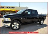 2012 Black Dodge Ram 1500 Lone Star Crew Cab 4x4 #71914957