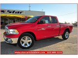2012 Flame Red Dodge Ram 1500 Lone Star Quad Cab #71914947