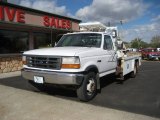 1997 Oxford White Ford F450 XL Regular Cab Utility Truck #71915269