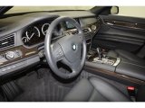 2011 BMW 7 Series ActiveHybrid 750i Sedan Black Interior