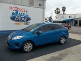 2013 Blue Candy Ford Fiesta SE Sedan #71979732