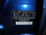 2011 Elantra Color Code for Atlantic Blue - Color Code: S7U