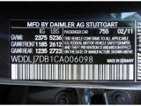 2012 CLS Color Code for Steel Grey Metallic - Color Code: 755