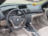 2013 BMW 1 Series 128i Convertible Taupe Interior