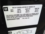 2002 Pontiac Firebird Coupe Info Tag
