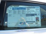 2013 Ford Focus Electric Hatchback Window Sticker